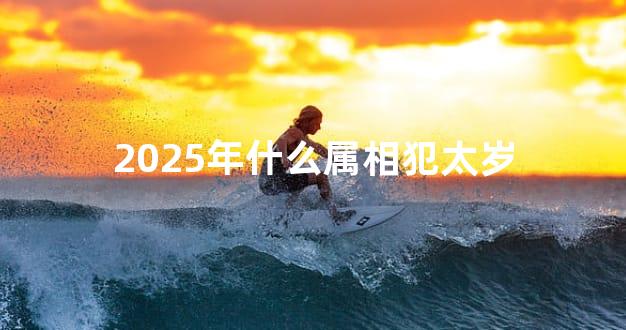 2025年什么属相犯太岁