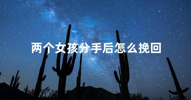 两个女孩分手后怎么挽回