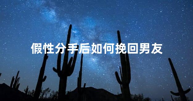 假性分手后如何挽回男友