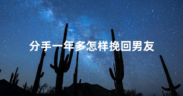 分手一年多怎样挽回男友