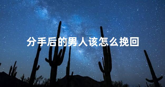 分手后的男人该怎么挽回