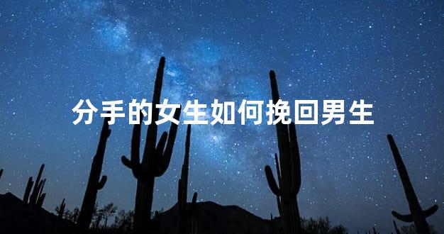 分手的女生如何挽回男生