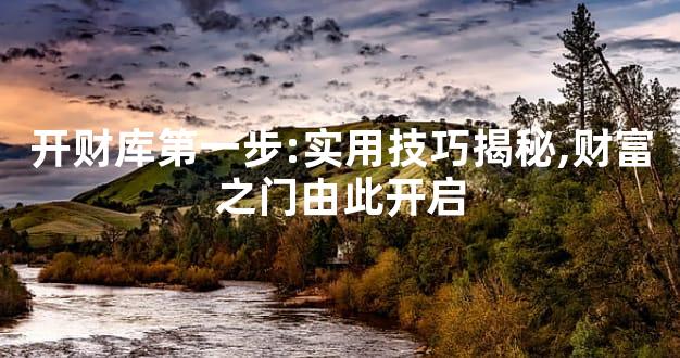 开财库第一步:实用技巧揭秘,财富之门由此开启