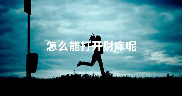 怎么能打开财库呢