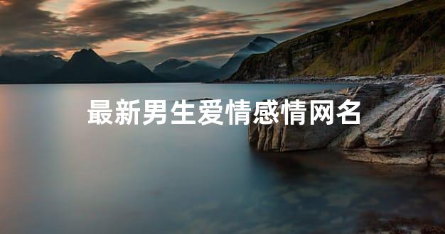 最新男生爱情感情网名
