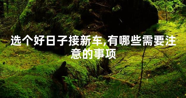 选个好日子接新车,有哪些需要注意的事项